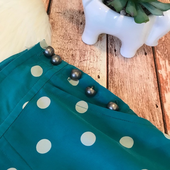 Plenty by Tracy Reese Shorts Polka Dot Size 6 Silk - Picture 7 of 8